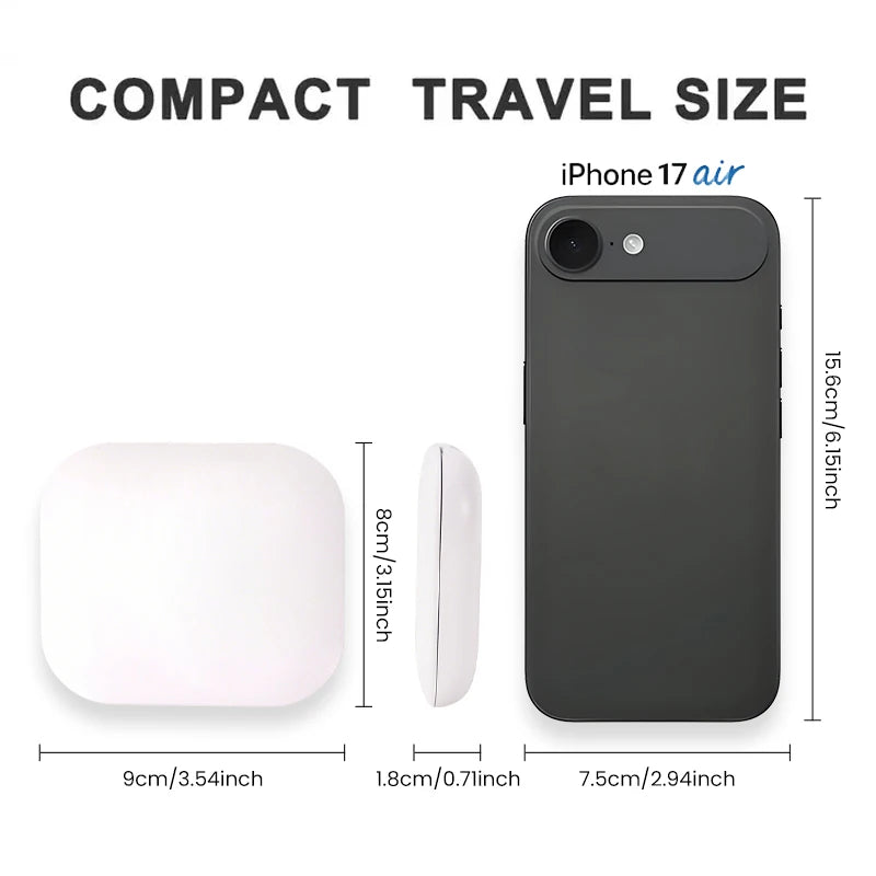 Cosmomiro Portable LED Compact Mirror with Magnification