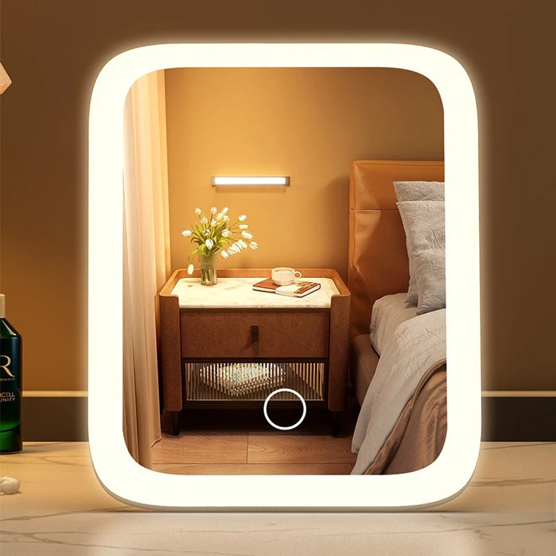 Lighted vanity mirror